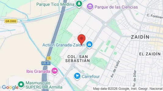 Apartments for rent i Granada - kort over placeringen