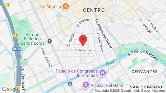 Apartments for rent i Granada - kort over placeringen