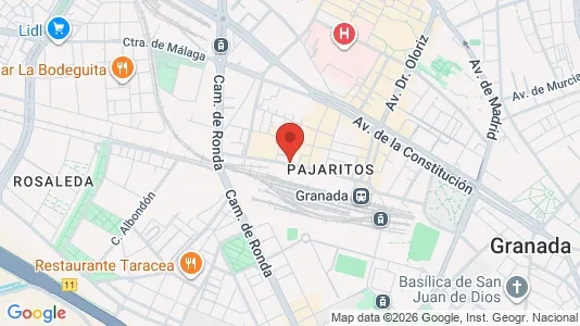 Apartments for rent i Granada - kort over placeringen