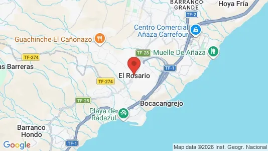 Houses for rent i El Rosario - kort over placeringen