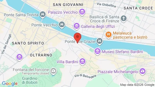 Apartments for rent i Florence - kort over placeringen
