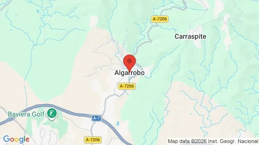 Apartments for rent i Algarrobo - kort over placeringen
