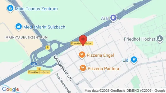 Apartments for rent i Frankfurt West - kort over placeringen