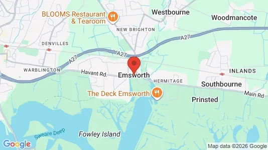 Houses for rent i Emsworth - Hampshire - kort over placeringen