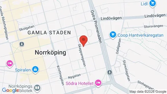 Apartments for rent i Norrköping - kort over placeringen