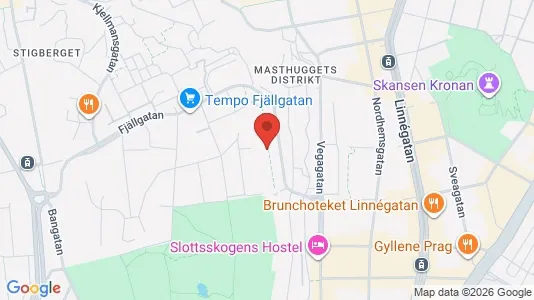 Apartments for rent i Majorna-Linné - kort over placeringen