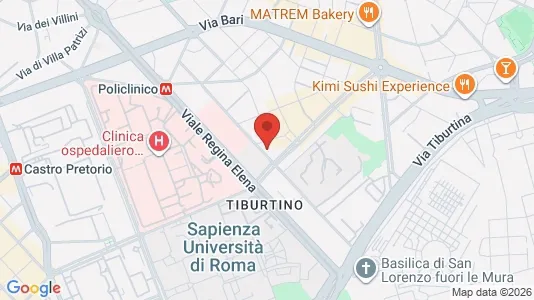 Apartments for rent i Roma Municipio II – Parioli/Nomentano - kort over placeringen