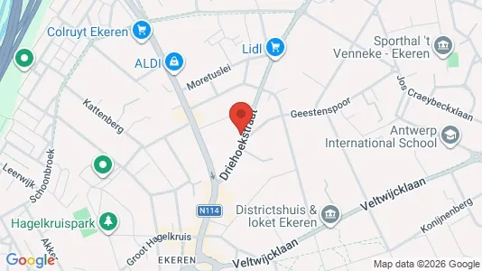 Apartments for rent i Antwerp Ekeren - kort over placeringen