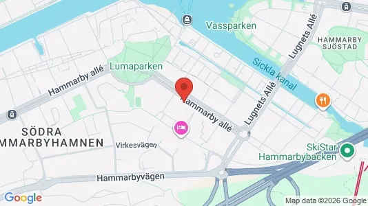 Apartments for rent i Hammarbyhamnen - kort over placeringen