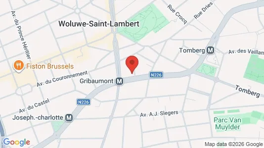 Apartments for rent i Brussels Sint-Lambrechts-Woluwe - kort over placeringen