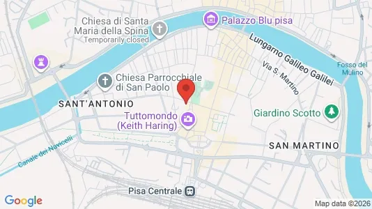 Rooms for rent i Pisa - kort over placeringen