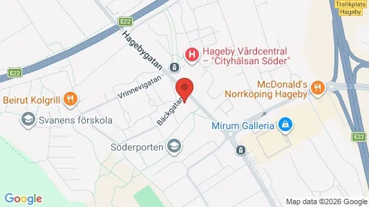 Apartments for rent i Norrköping - kort over placeringen
