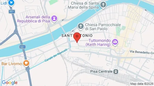 Rooms for rent i Pisa - kort over placeringen