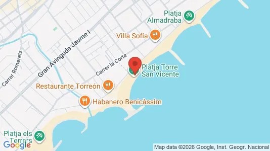 Apartments for rent i Benicasim/Benicàssim - kort over placeringen
