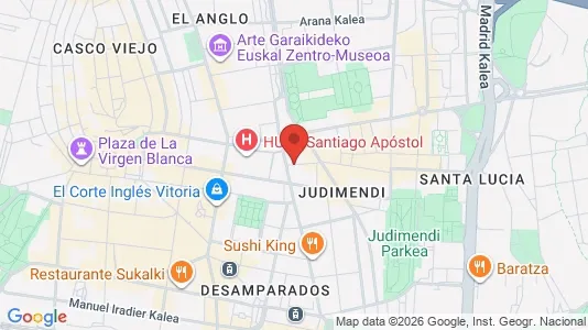 Apartments for rent i Vitoria-Gasteiz - kort over placeringen