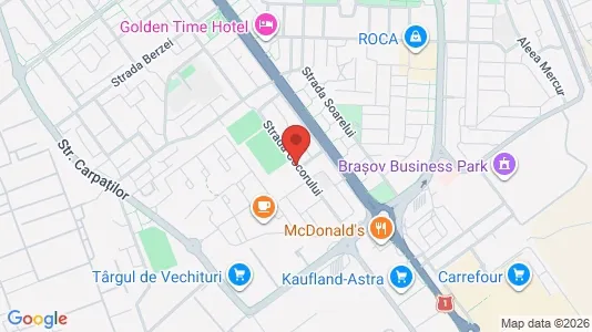 Apartments for rent i Braşov - kort over placeringen