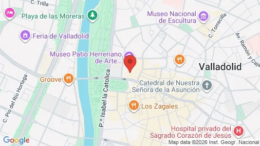 Apartments for rent i Valladolid - kort over placeringen