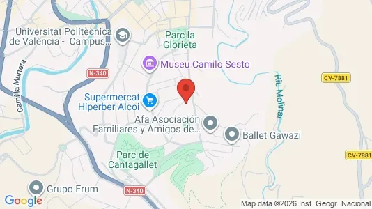 Apartments for rent i Alcoy/Alcoi - kort over placeringen