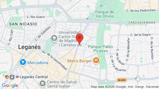 Rooms for rent i Leganés - kort over placeringen