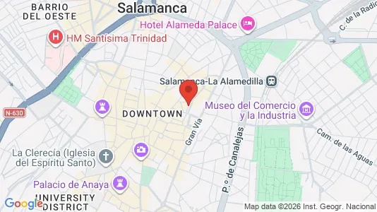 Apartments for rent i Salamanca - kort over placeringen