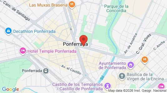 Apartments for rent i León - kort over placeringen