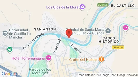 Rooms for rent i Cuenca - kort over placeringen