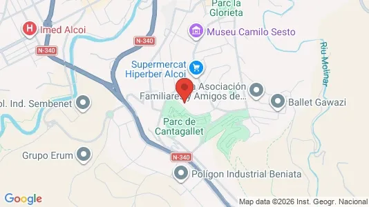 Apartments for rent i Alcoy/Alcoi - kort over placeringen