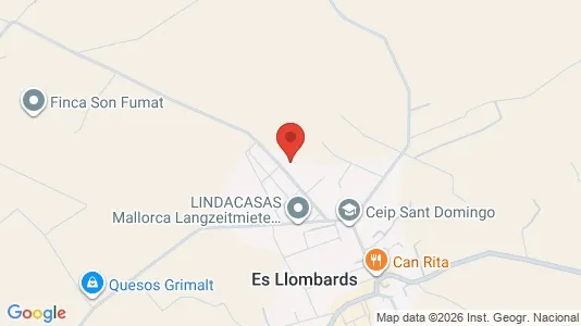 Apartments for rent i Santanyí - kort over placeringen