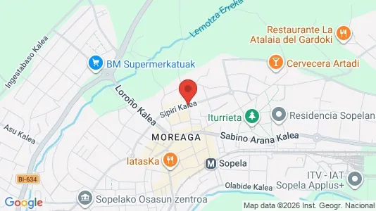 Apartments for rent i Sopela - kort over placeringen