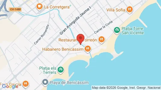 Apartments for rent i Benicasim/Benicàssim - kort over placeringen