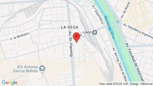 Rooms for rent i León - kort over placeringen