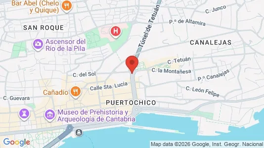 Apartments for rent i Santander - kort over placeringen