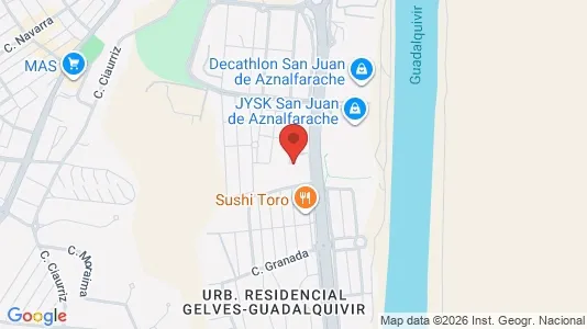 Apartments for rent i San Juan de Aznalfarache - kort over placeringen