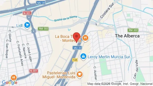 Apartments for rent i Murcia - kort over placeringen