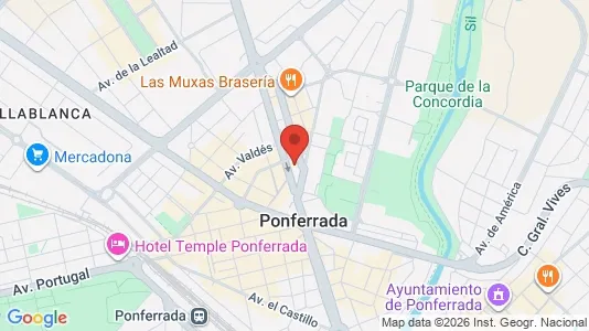 Rooms for rent i León - kort over placeringen