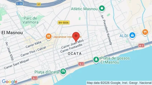 Apartments for rent i Alella - kort over placeringen