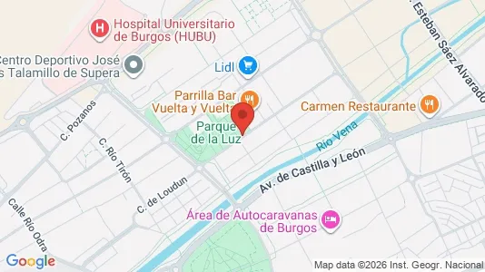 Apartments for rent i Burgos - kort over placeringen