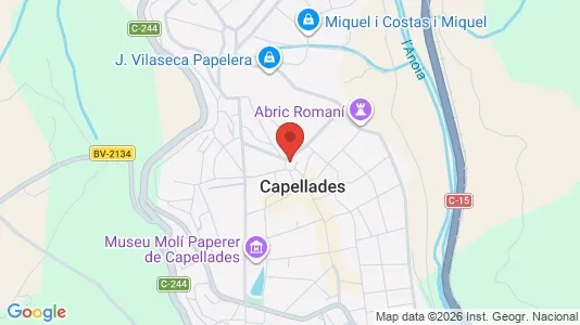 Apartments for rent i Capellades - kort over placeringen