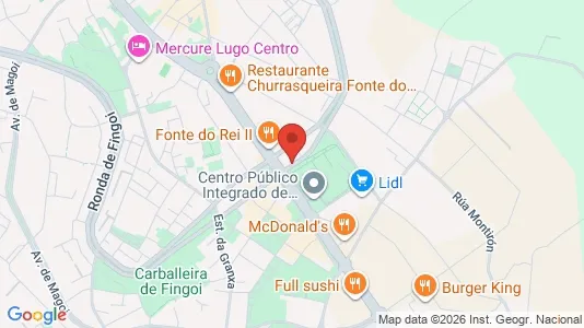 Apartments for rent i Lugo - kort over placeringen