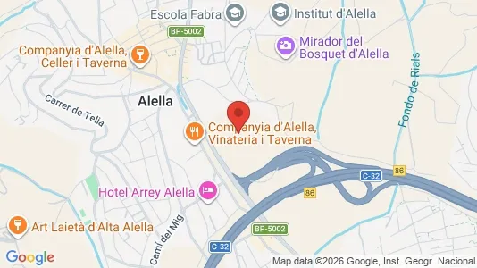 Apartments for rent i Alella - kort over placeringen