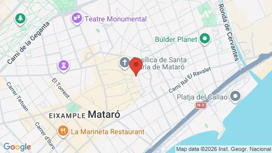 Apartments for rent i Mataró - kort over placeringen