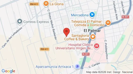 Apartments for rent i Murcia - kort over placeringen