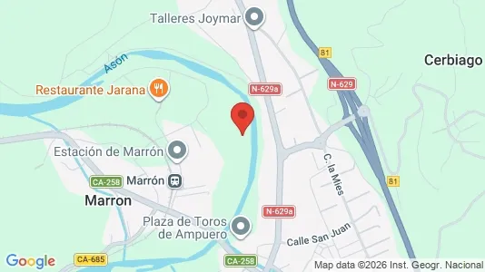 Apartments for rent i Ampuero - kort over placeringen