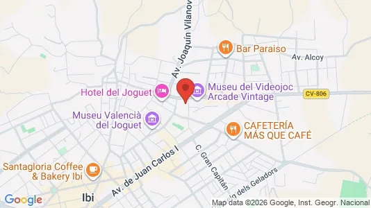 Apartments for rent i Ibi - kort over placeringen