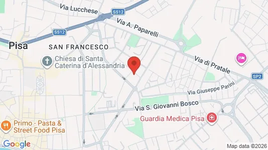 Rooms for rent i Pisa - kort over placeringen