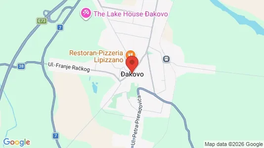 Apartments for rent i Đakovo - kort over placeringen