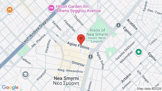 Apartments for rent i Ano Nea Smyrni - kort over placeringen