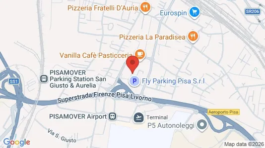 Rooms for rent i Pisa - kort over placeringen