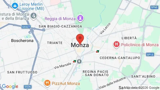Apartments for rent i Monza - kort over placeringen