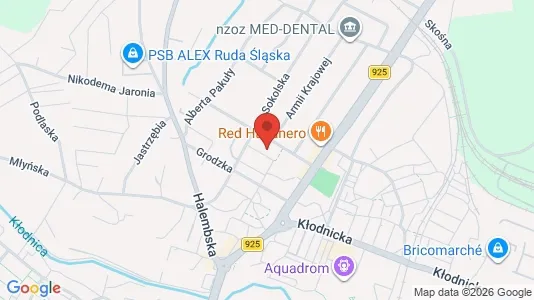Apartments for rent i Ruda Śląska - kort over placeringen